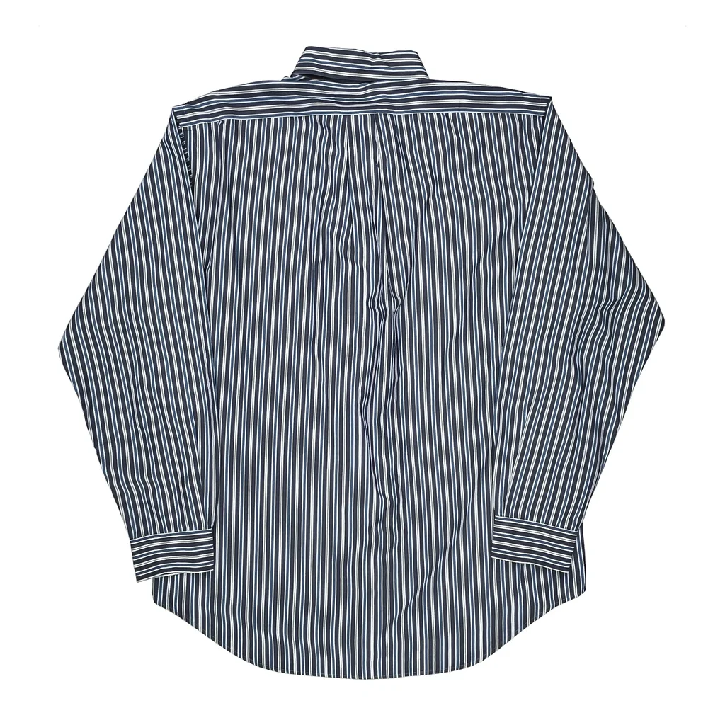 Ralph Lauren Striped Shirt - Large Blue Cotton - Image 2