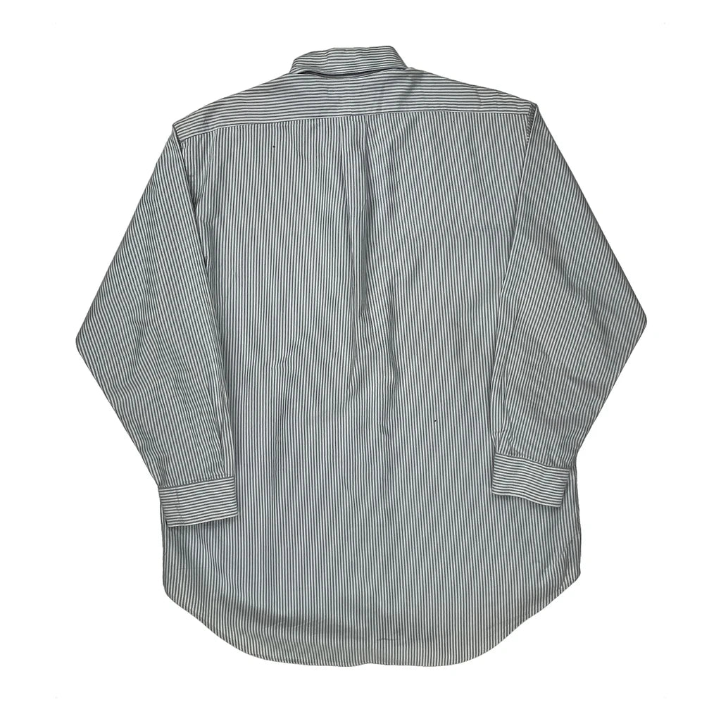 Ralph Lauren Striped Shirt - Large Blue Cotton - Image 2