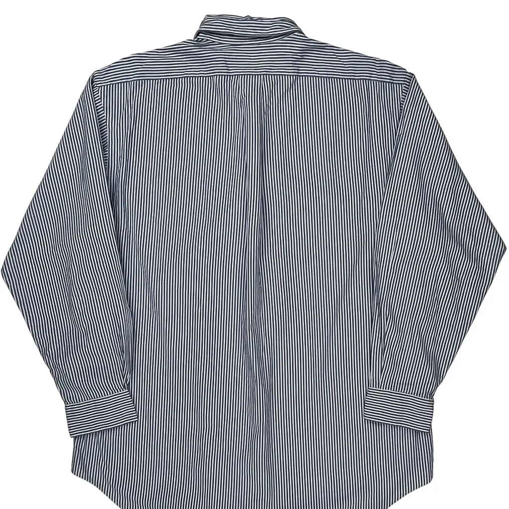 Ralph Lauren Striped Shirt - Large Blue Cotton - Image 6