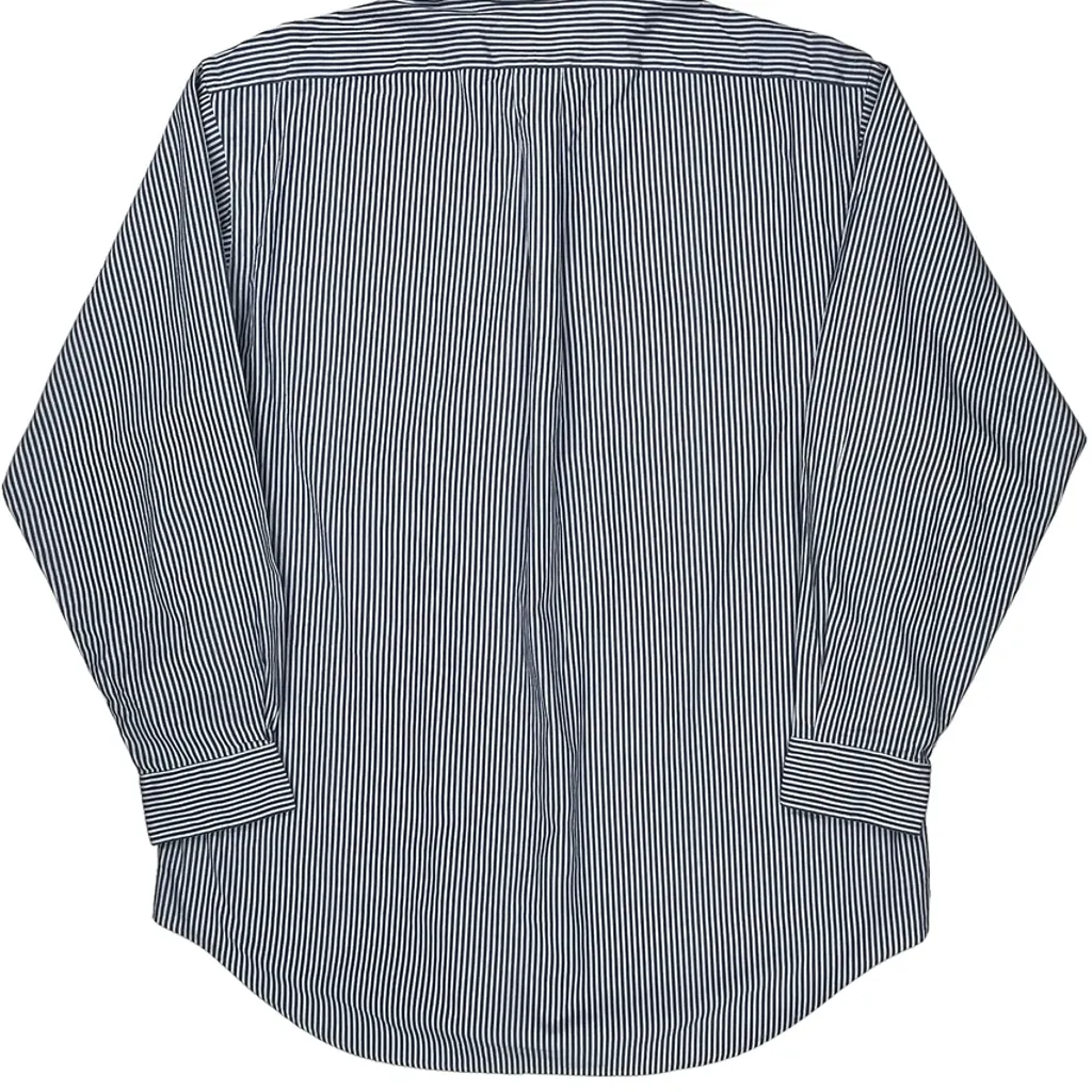 Ralph Lauren Striped Shirt - Large Blue Cotton - Image 7