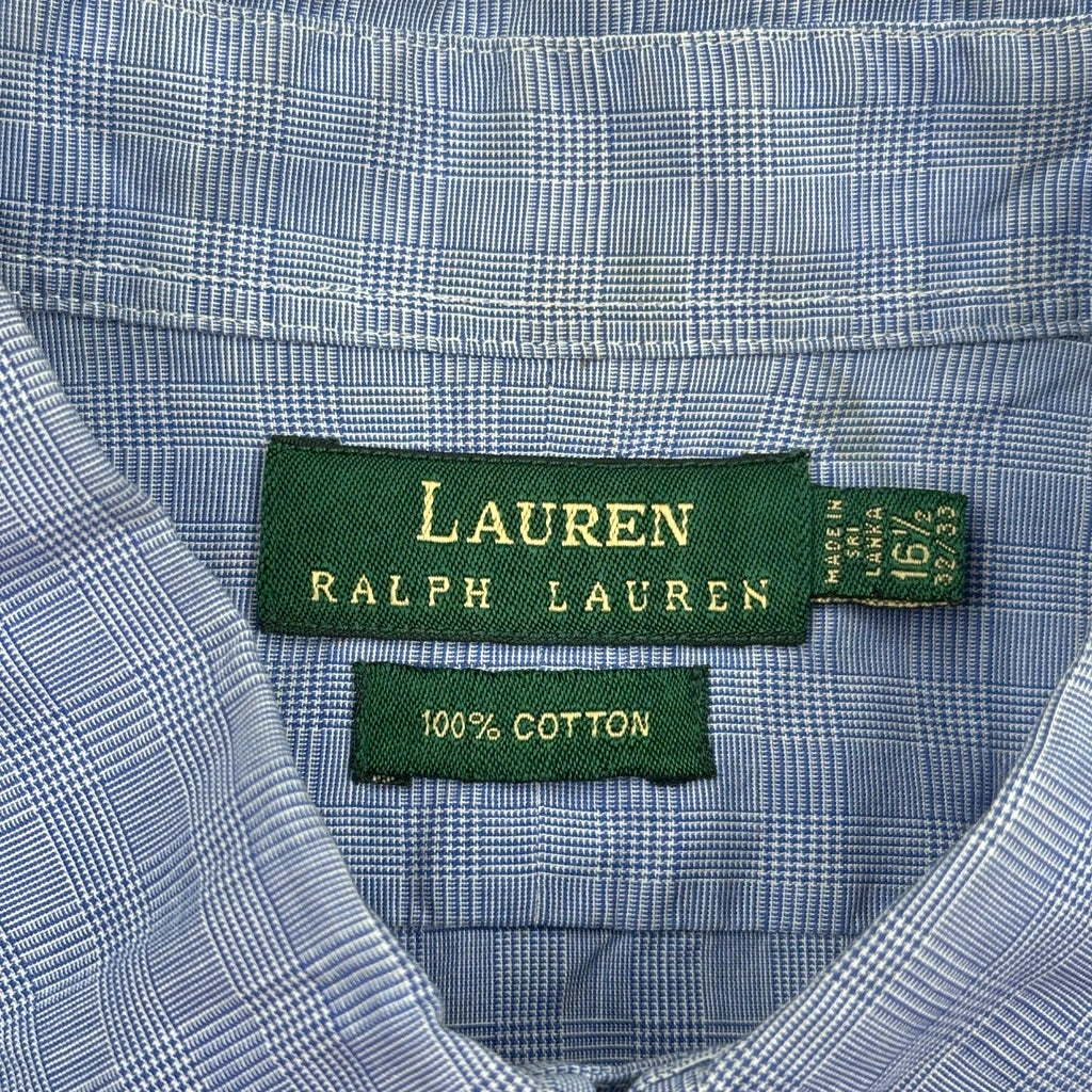 Ralph Lauren Checked Shirt - Large Blue Cotton - Image 3