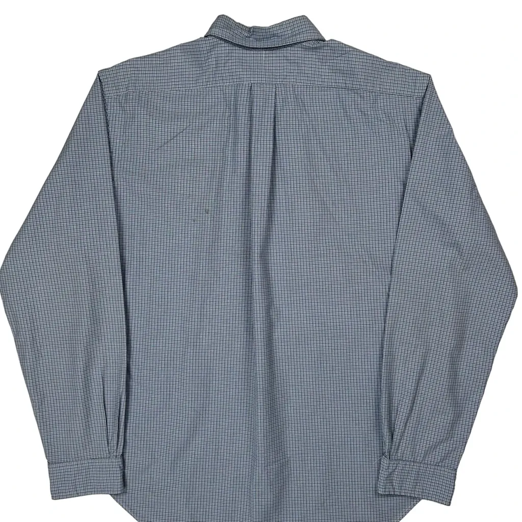 Ralph Lauren Checked Shirt - Large Blue Cotton - Image 6