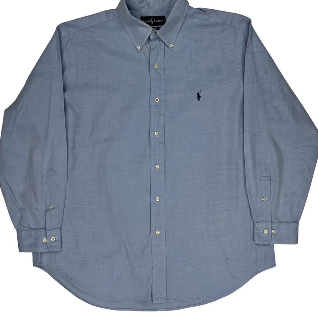 Ralph Lauren Shirt - Large Blue Cotton - Image 5
