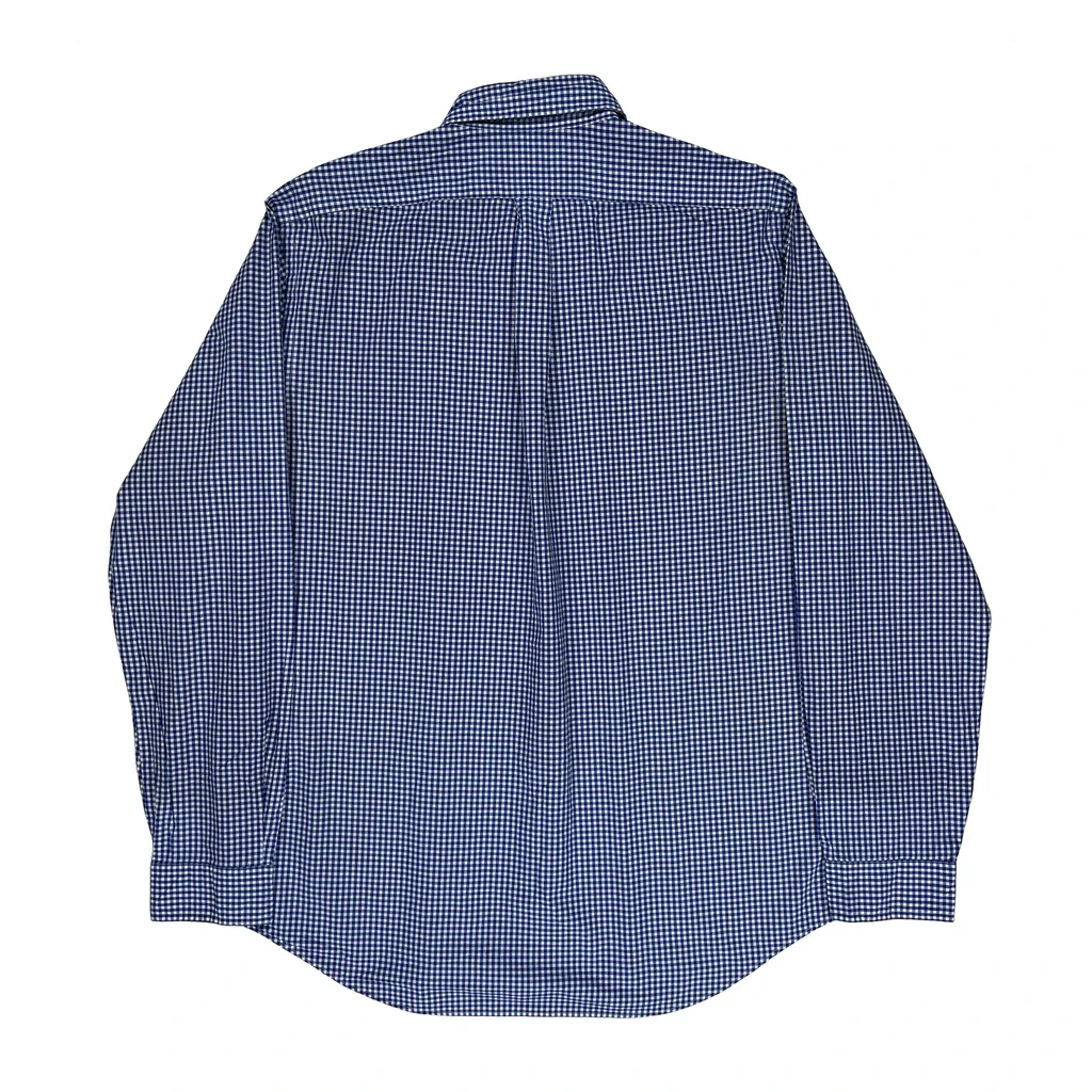 Ralph Lauren Checked Shirt - Large Blue Cotton - Image 2
