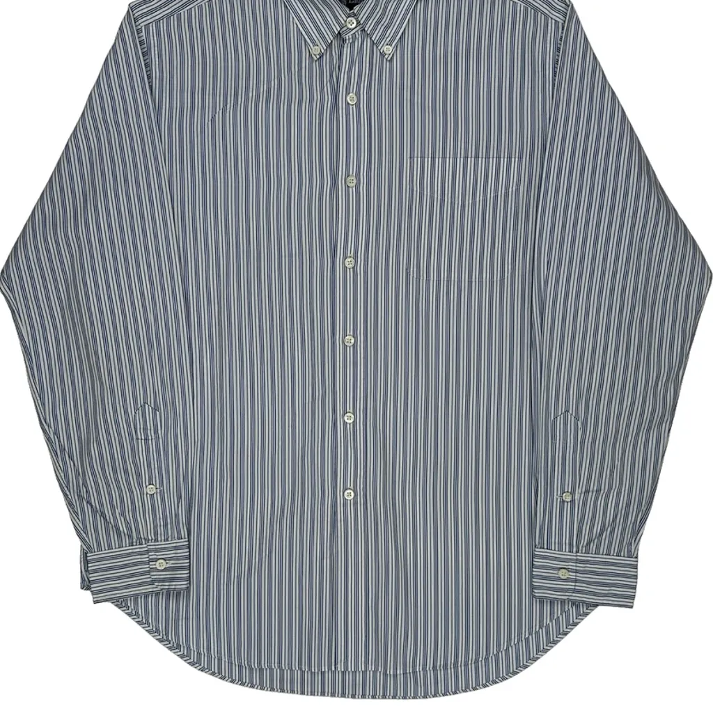 Ralph Lauren Striped Shirt - Large Blue Cotton - Image 5