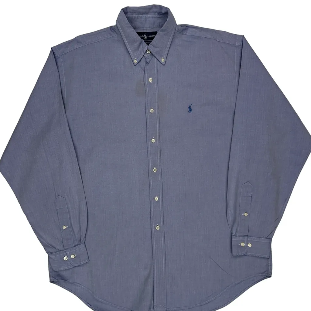 Ralph Lauren Shirt - Large Blue Cotton - Image 5