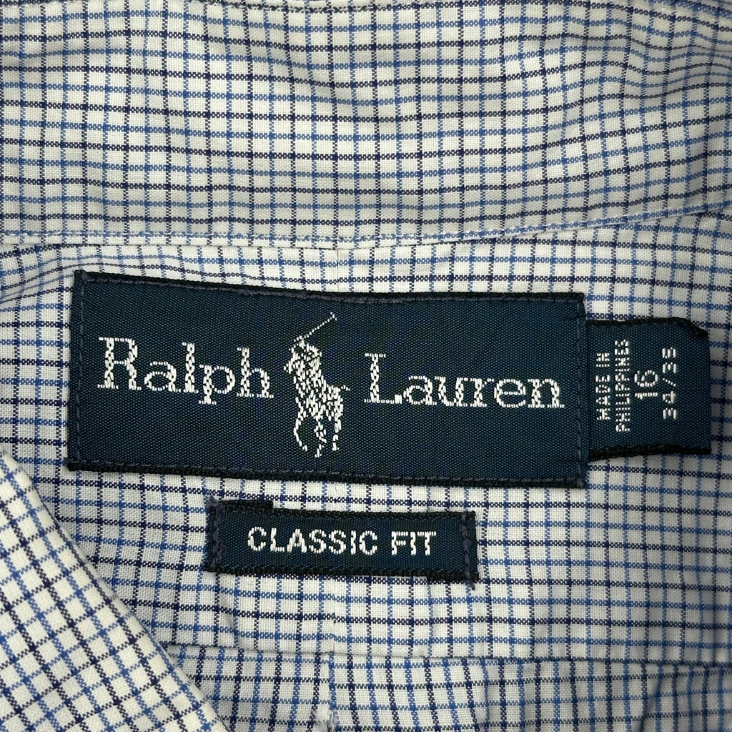 Ralph Lauren Checked Shirt - Large Blue Cotton - Image 3