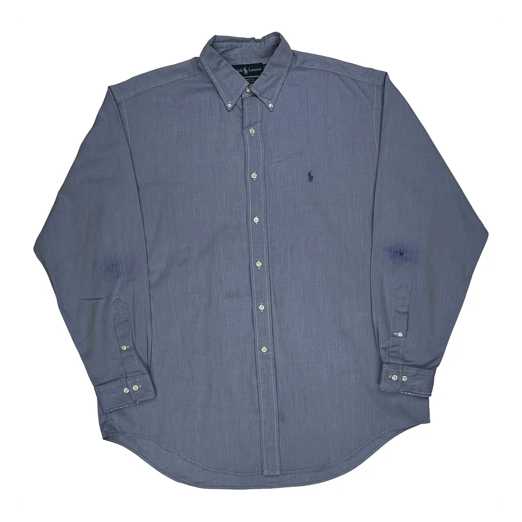 Ralph Lauren Shirt - Large Blue Cotton