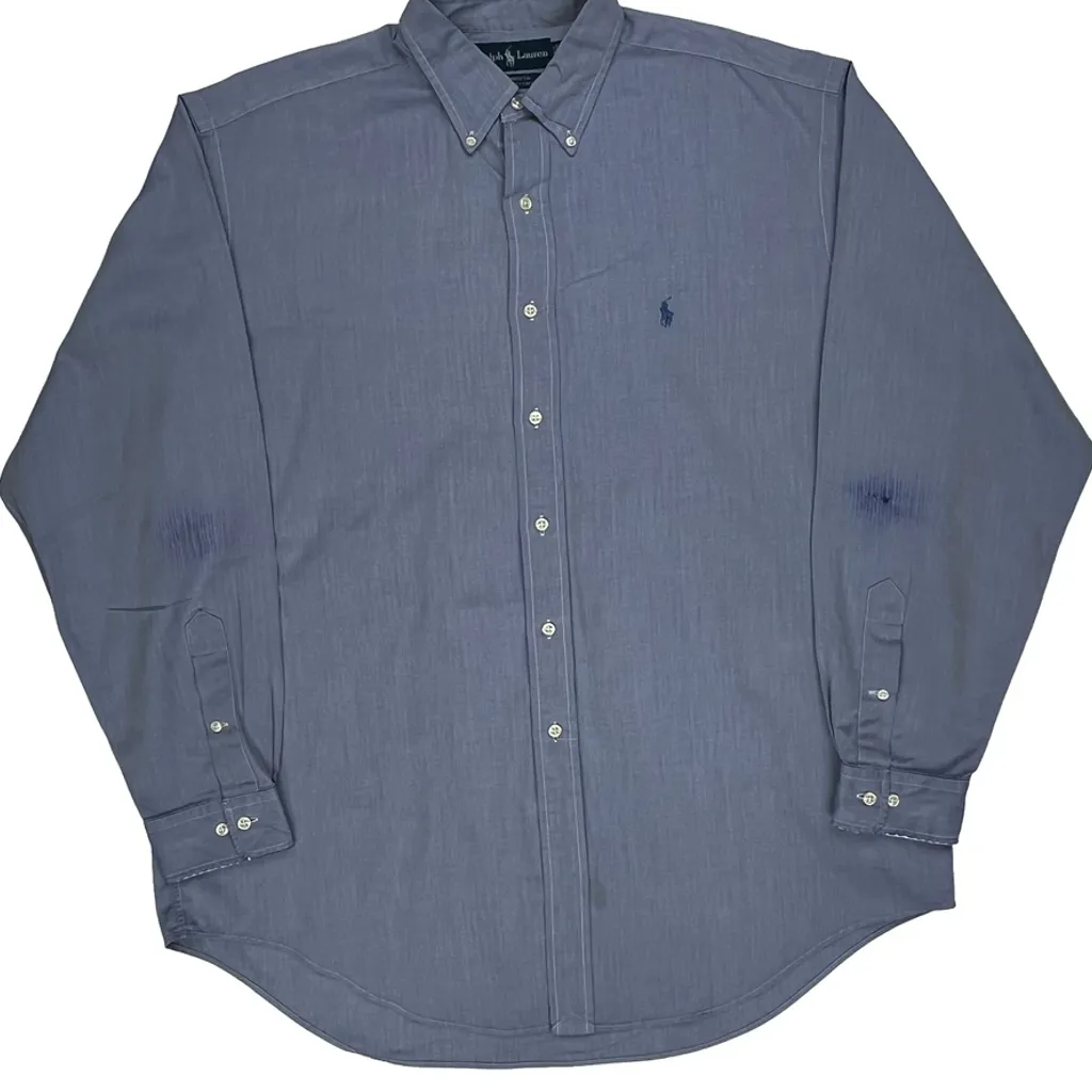 Ralph Lauren Shirt - Large Blue Cotton - Image 5
