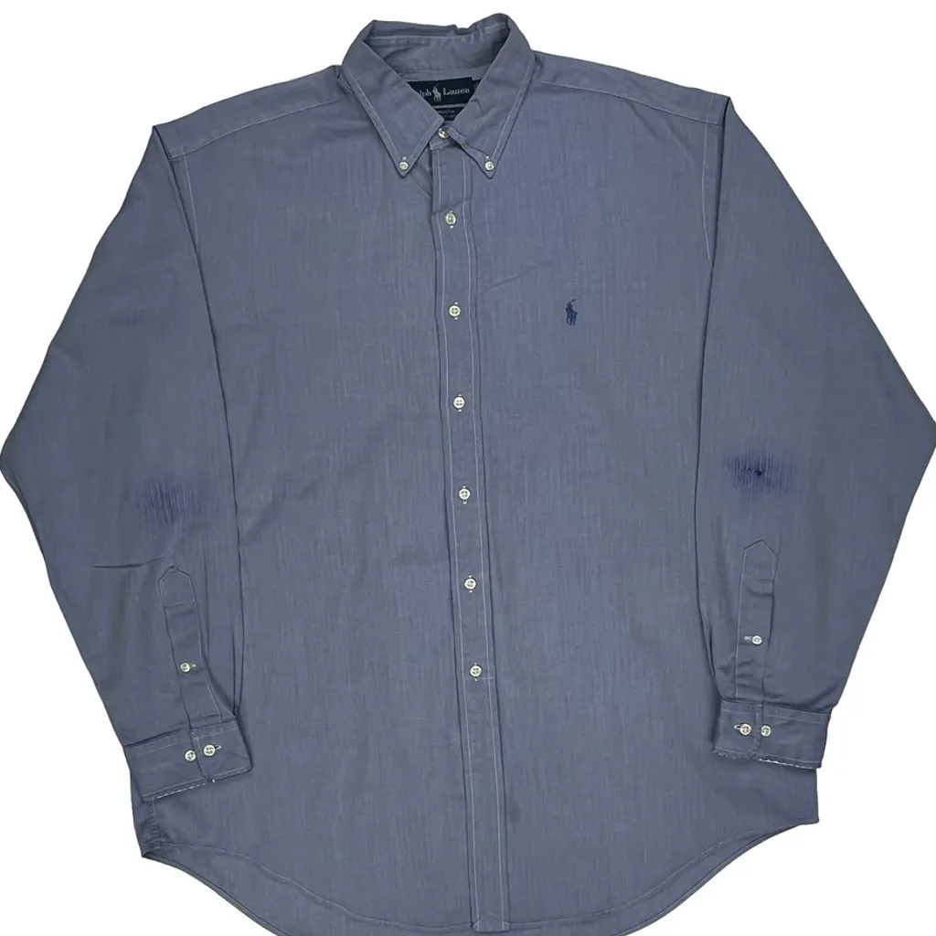 Ralph Lauren Shirt - Large Blue Cotton - Image 6
