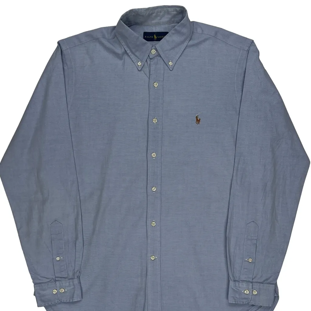 Ralph Lauren Shirt - Large Blue Cotton - Image 4