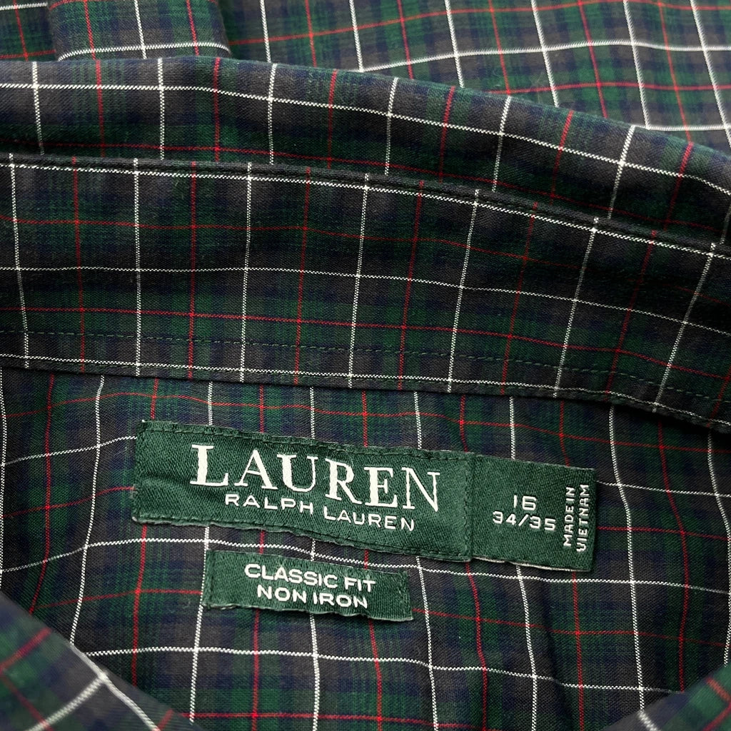Ralph Lauren Checked Shirt - Large Blue Cotton - Image 3