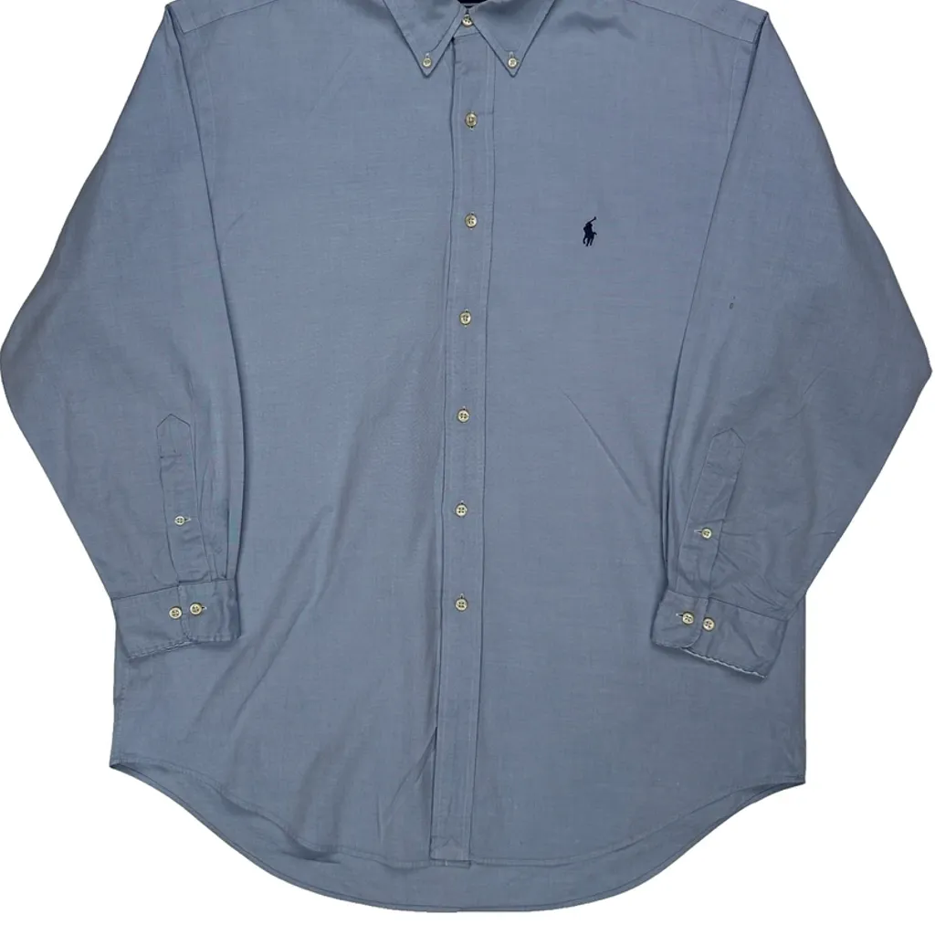 Ralph Lauren Shirt - Large Blue Cotton - Image 5