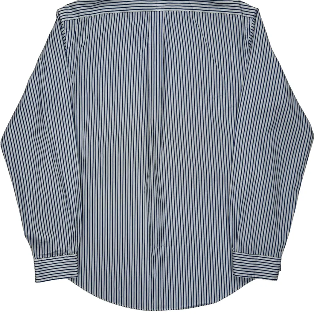 Ralph Lauren Striped Shirt - Large Blue Cotton - Image 7