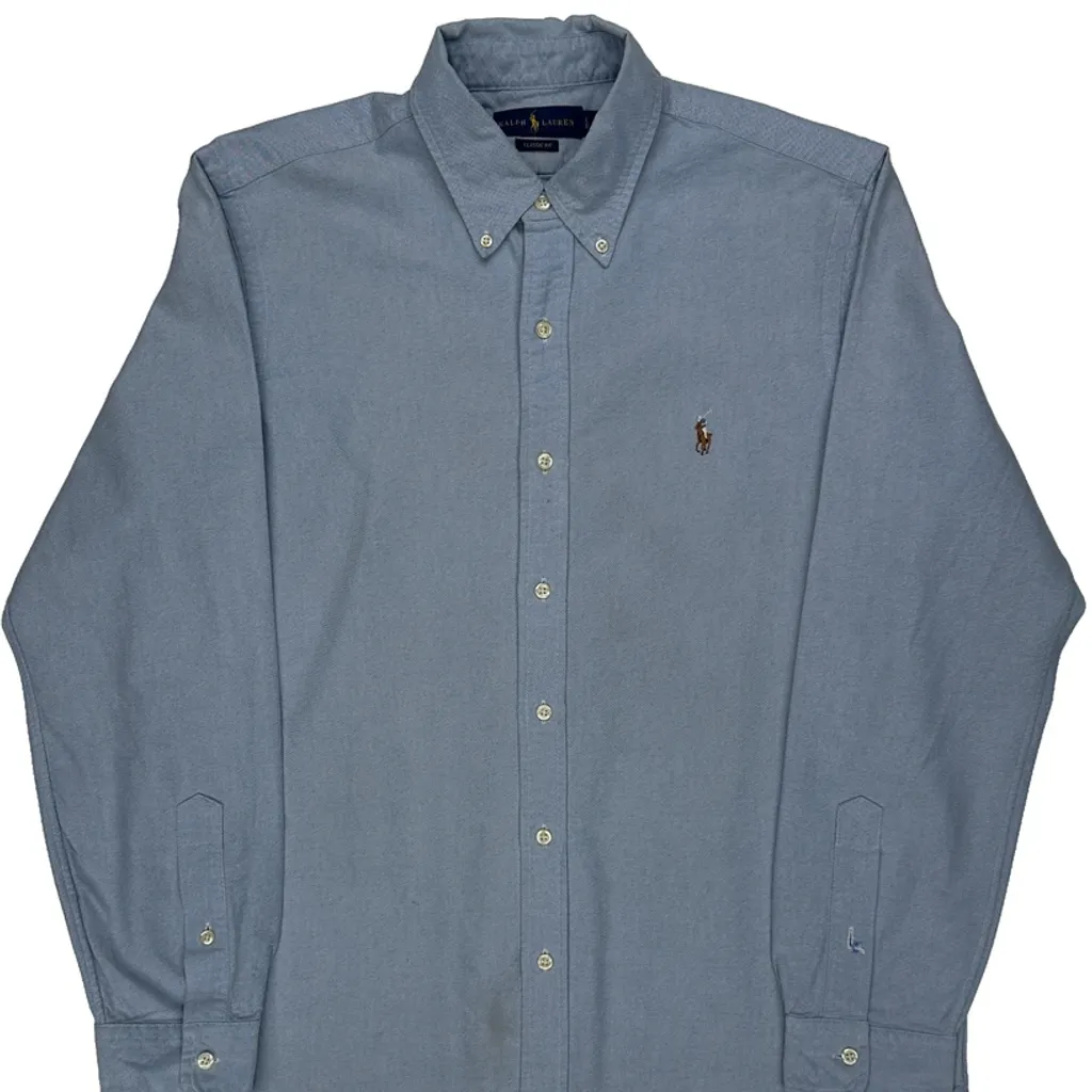 Ralph Lauren Shirt - Large Blue Cotton - Image 4