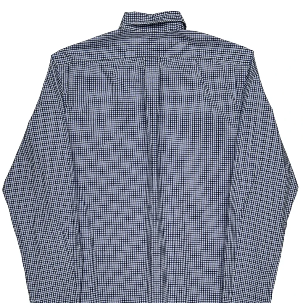 Ralph Lauren Checked Shirt - Medium Blue Cotton - Image 7