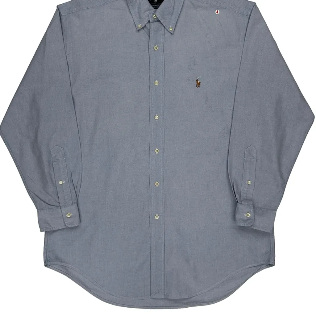 Ralph Lauren Shirt - Medium Blue Cotton - Image 9