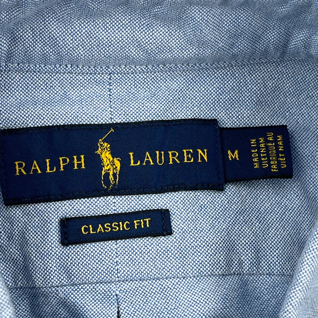 Ralph Lauren Shirt - Medium Blue Cotton - Image 3