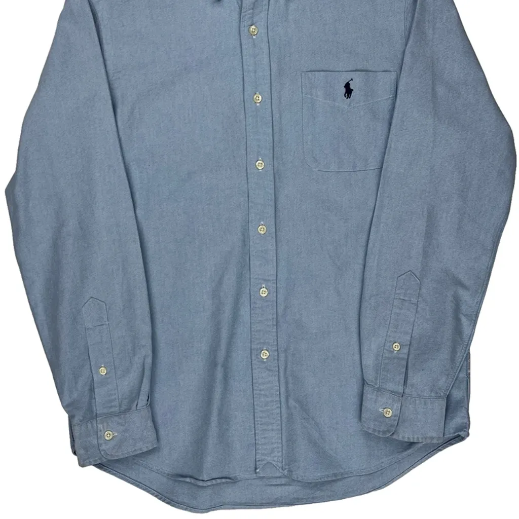 Ralph Lauren Shirt - Medium Blue Cotton - Image 4