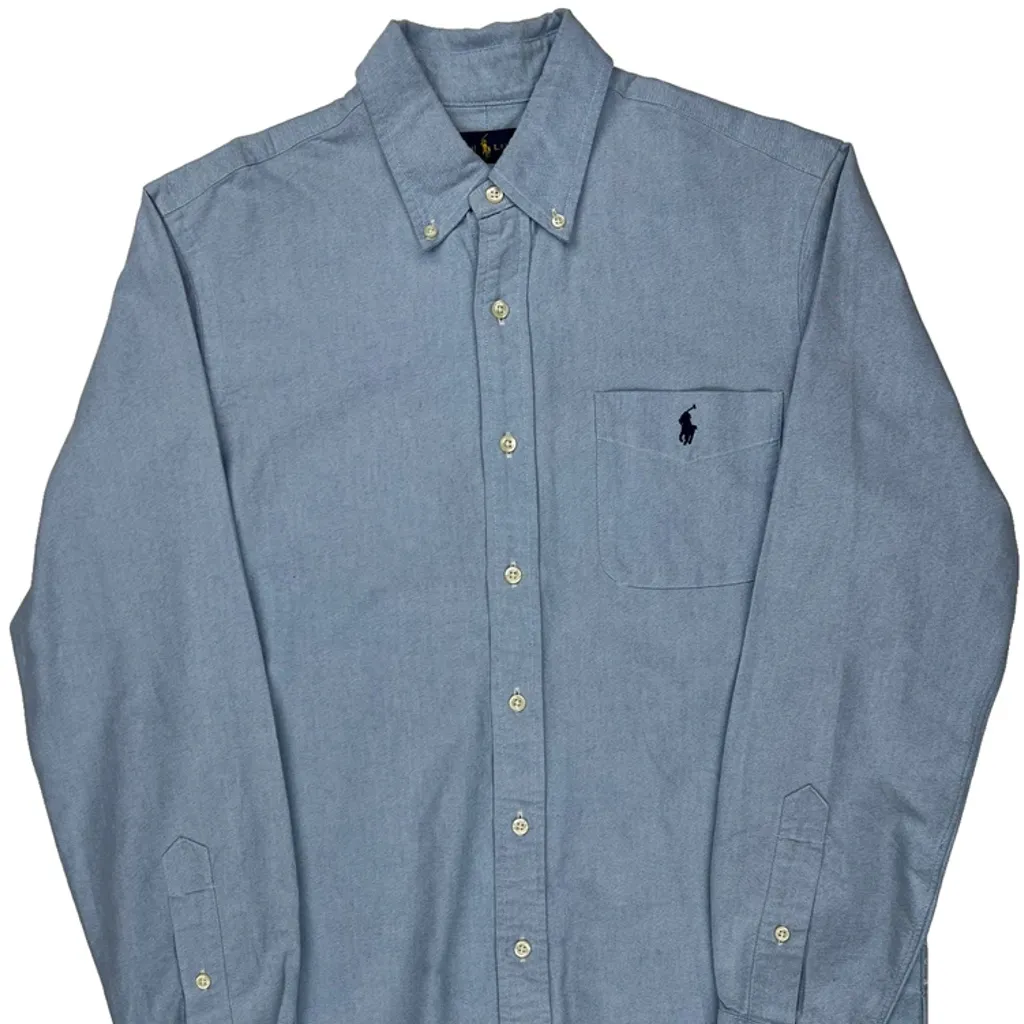 Ralph Lauren Shirt - Medium Blue Cotton - Image 5
