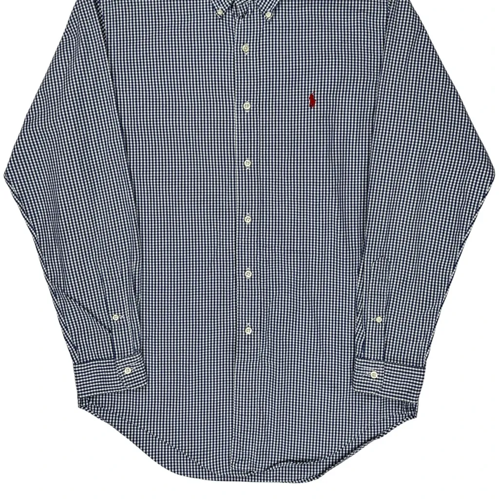 Ralph Lauren Checked Shirt - Medium Blue Cotton - Image 4