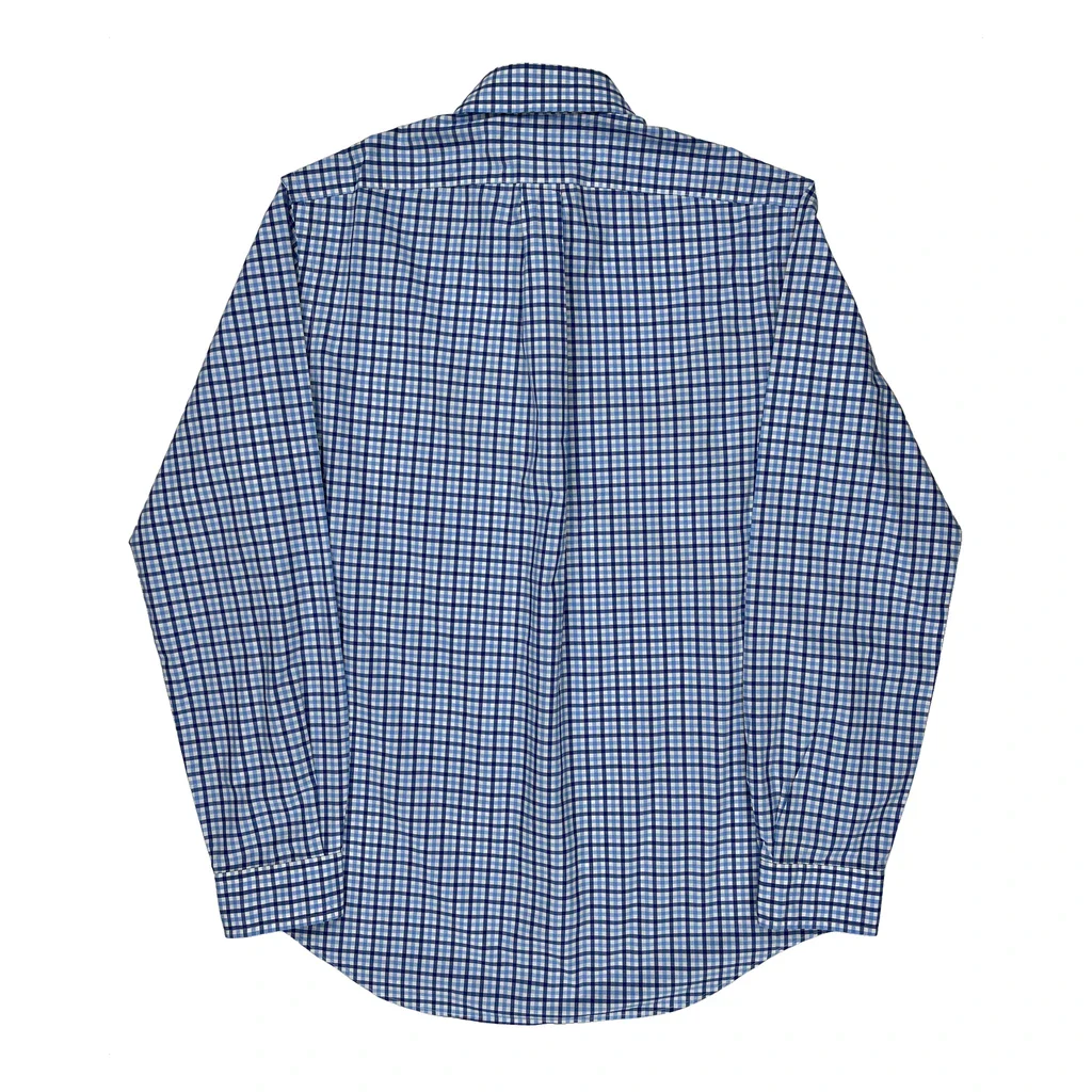 Ralph Lauren Checked Shirt - Medium Blue Cotton - Image 2
