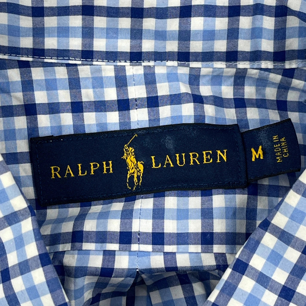 Ralph Lauren Checked Shirt - Medium Blue Cotton - Image 3