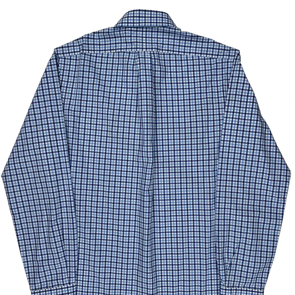 Ralph Lauren Checked Shirt - Medium Blue Cotton - Image 7