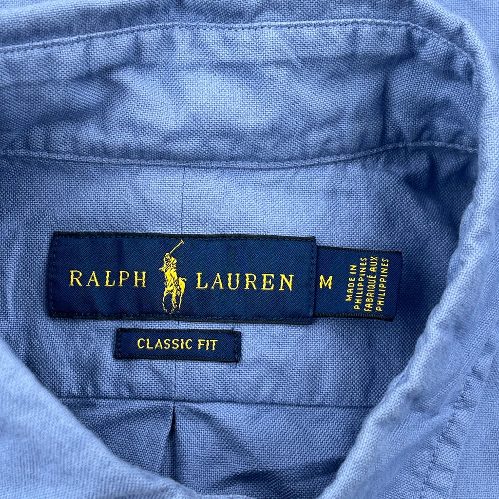 Ralph Lauren Shirt - Medium Blue Cotton - Image 3
