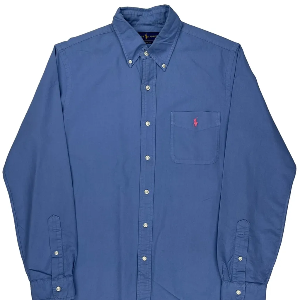 Ralph Lauren Shirt - Medium Blue Cotton - Image 4