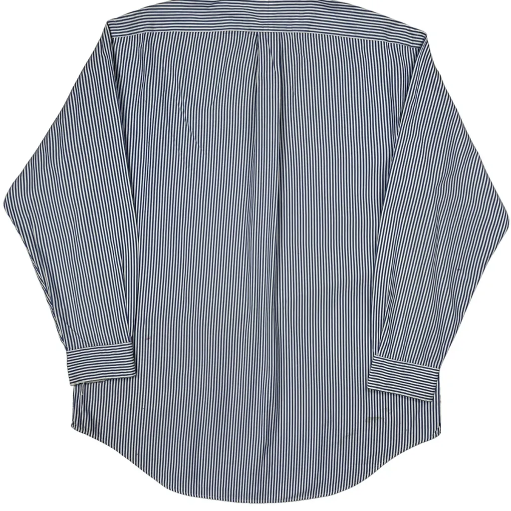 Ralph Lauren Striped Shirt - Medium Blue Cotton - Image 6