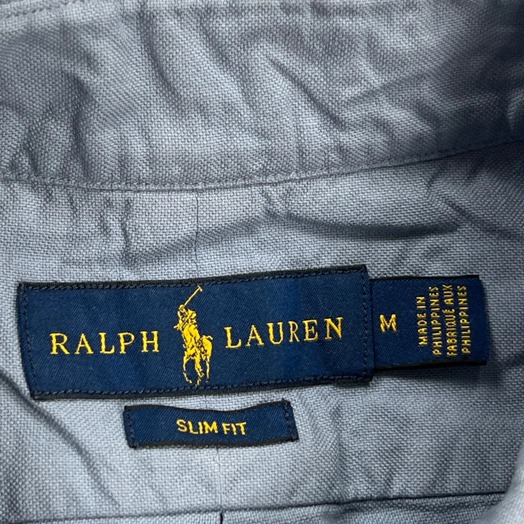 Ralph Lauren Slim Fit Shirt - Medium Blue Cotton - Image 3