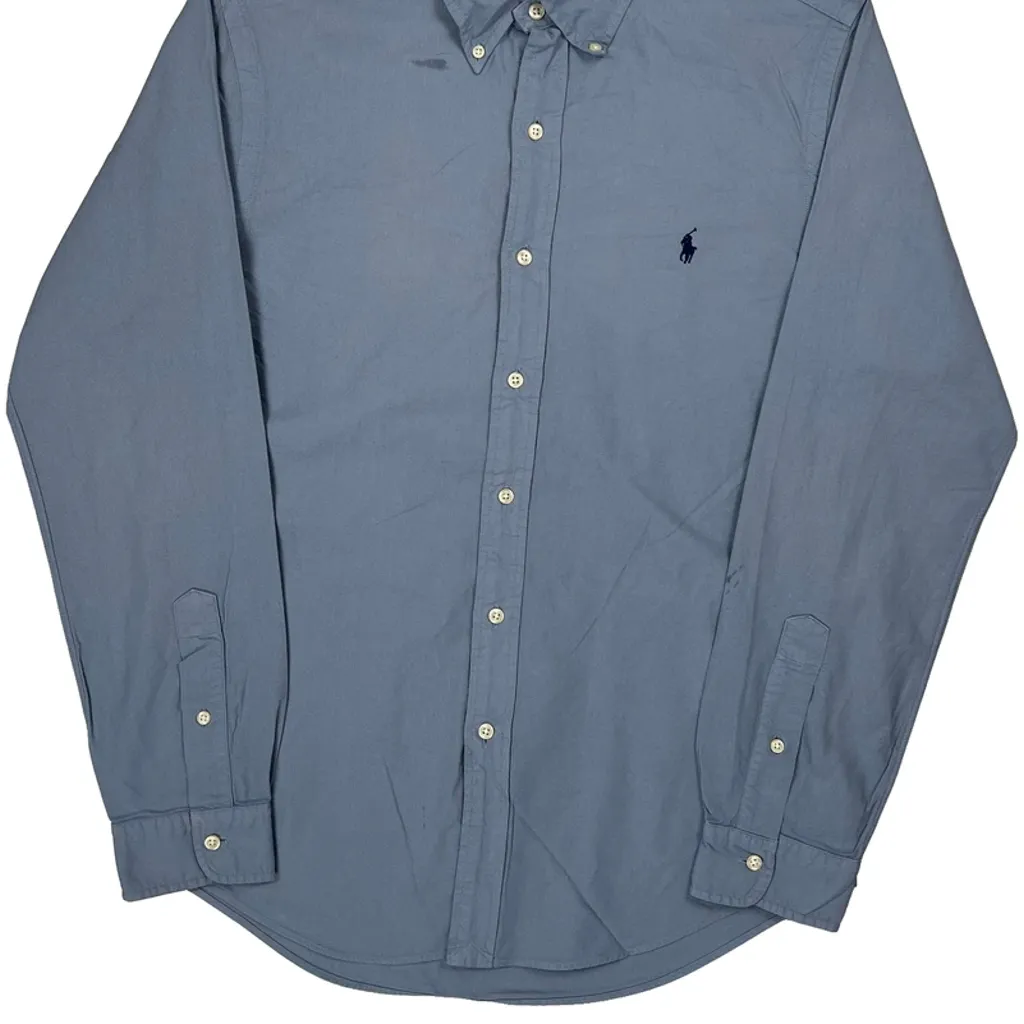 Ralph Lauren Slim Fit Shirt - Medium Blue Cotton - Image 4