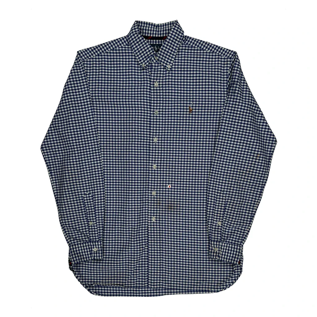 Ralph Lauren Checked Shirt - Medium Blue Cotton
