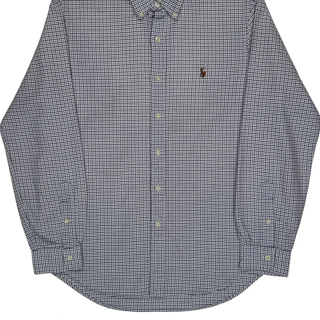 Ralph Lauren Checked Shirt - Medium Blue Cotton - Image 5