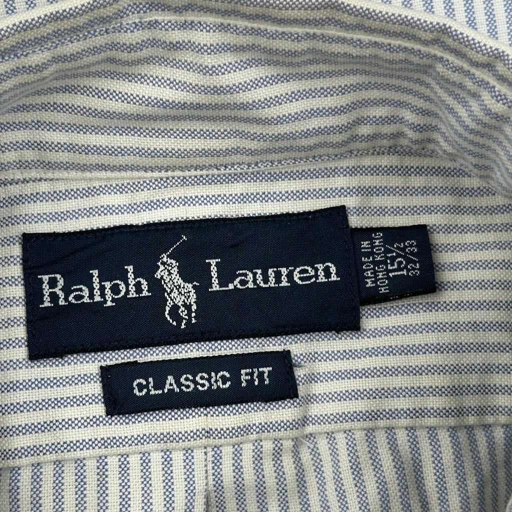 Ralph Lauren Striped Shirt - Medium Blue Cotton - Image 3