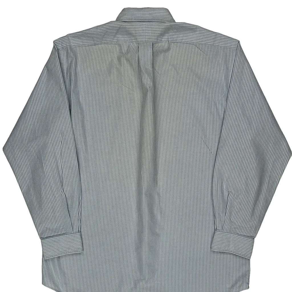 Ralph Lauren Striped Shirt - Medium Blue Cotton - Image 7