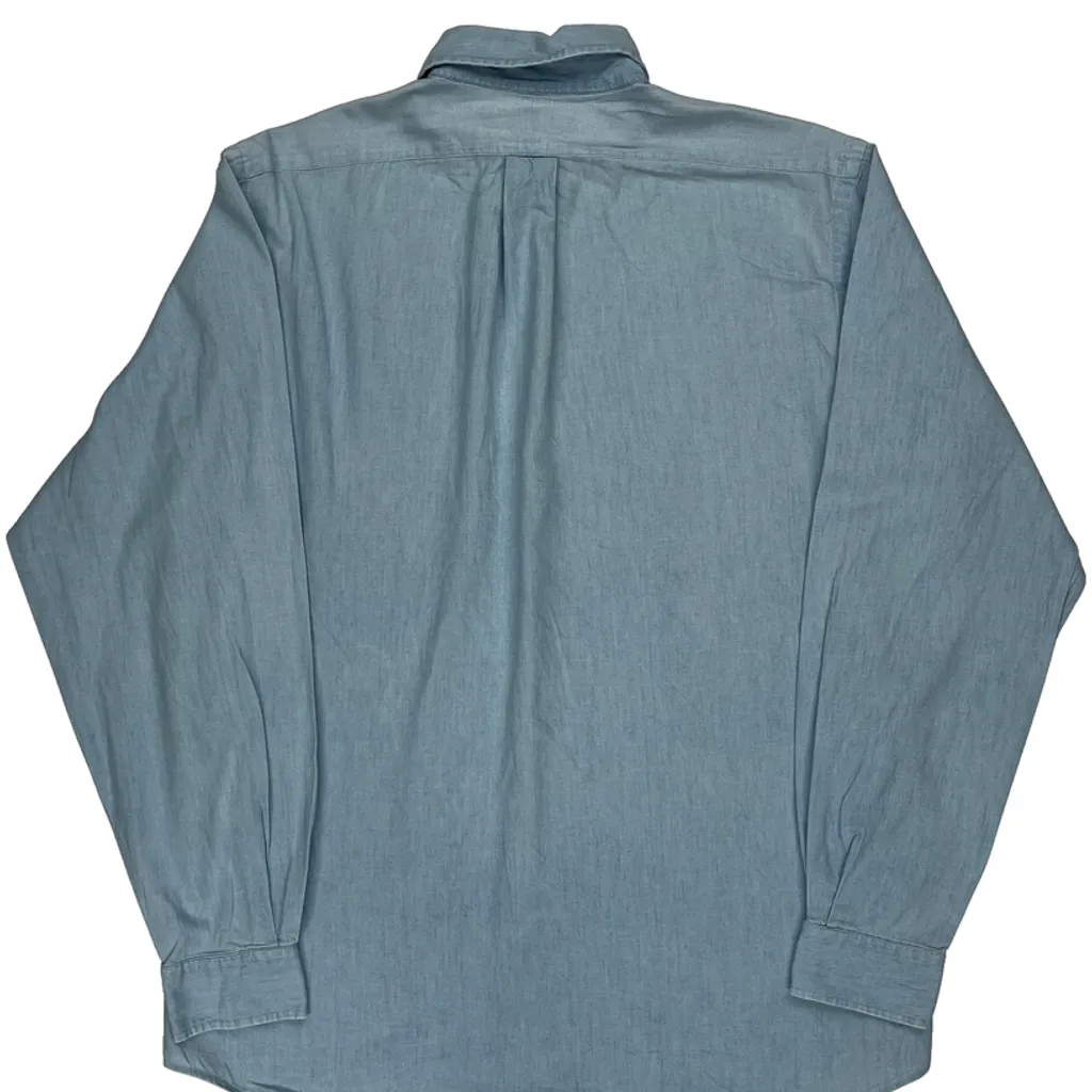 Ralph Lauren Shirt - Medium Blue Cotton - Image 6