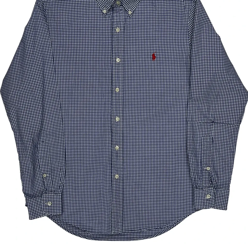 Ralph Lauren Checked Shirt - Medium Blue Cotton - Image 4