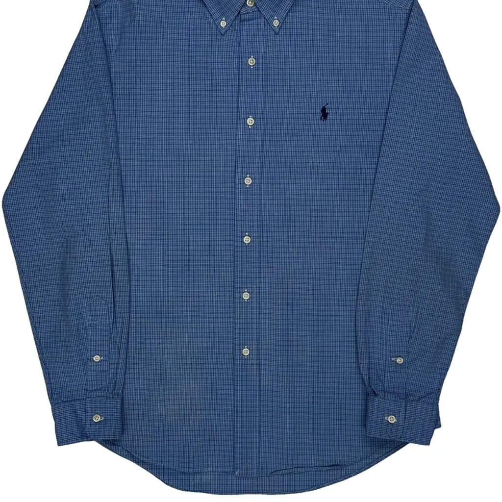 Ralph Lauren Checked Shirt - Medium Blue Cotton - Image 5