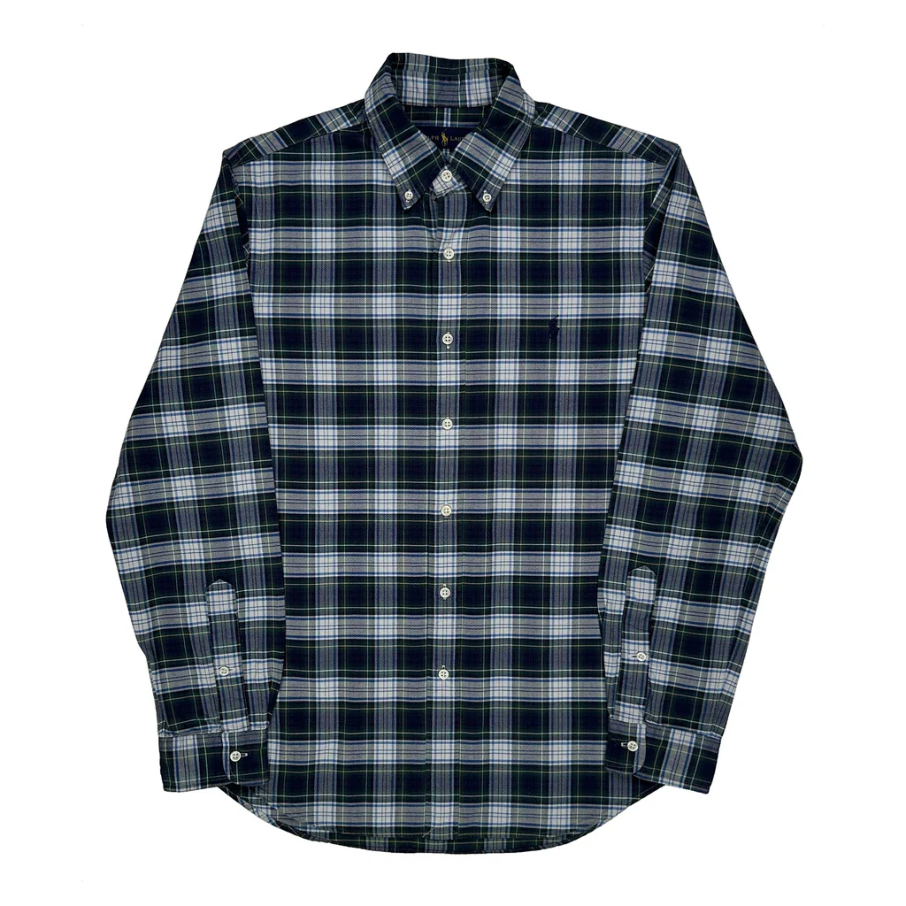 Ralph Lauren Checked Shirt - Medium Blue Cotton