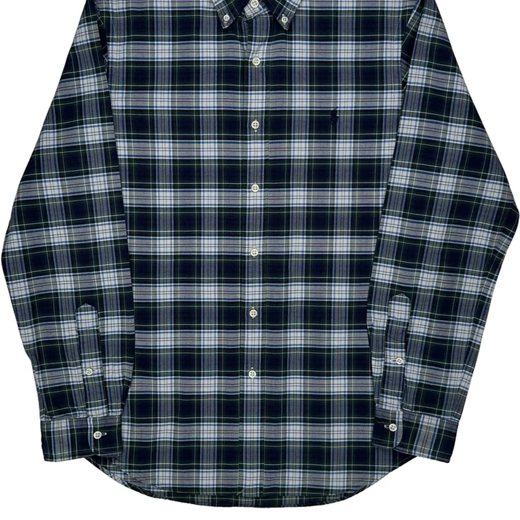 Ralph Lauren Checked Shirt - Medium Blue Cotton - Image 5