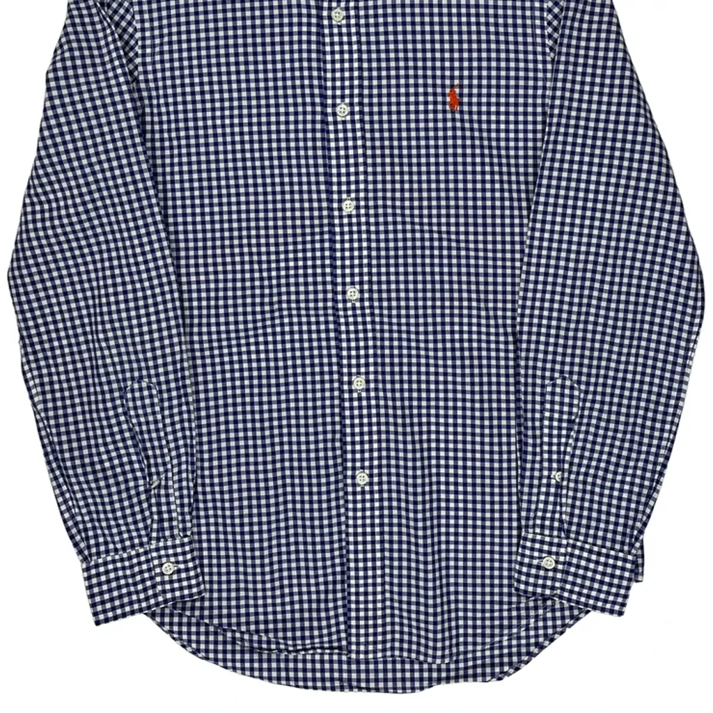 Ralph Lauren Checked Shirt - Small Blue Cotton - Image 4