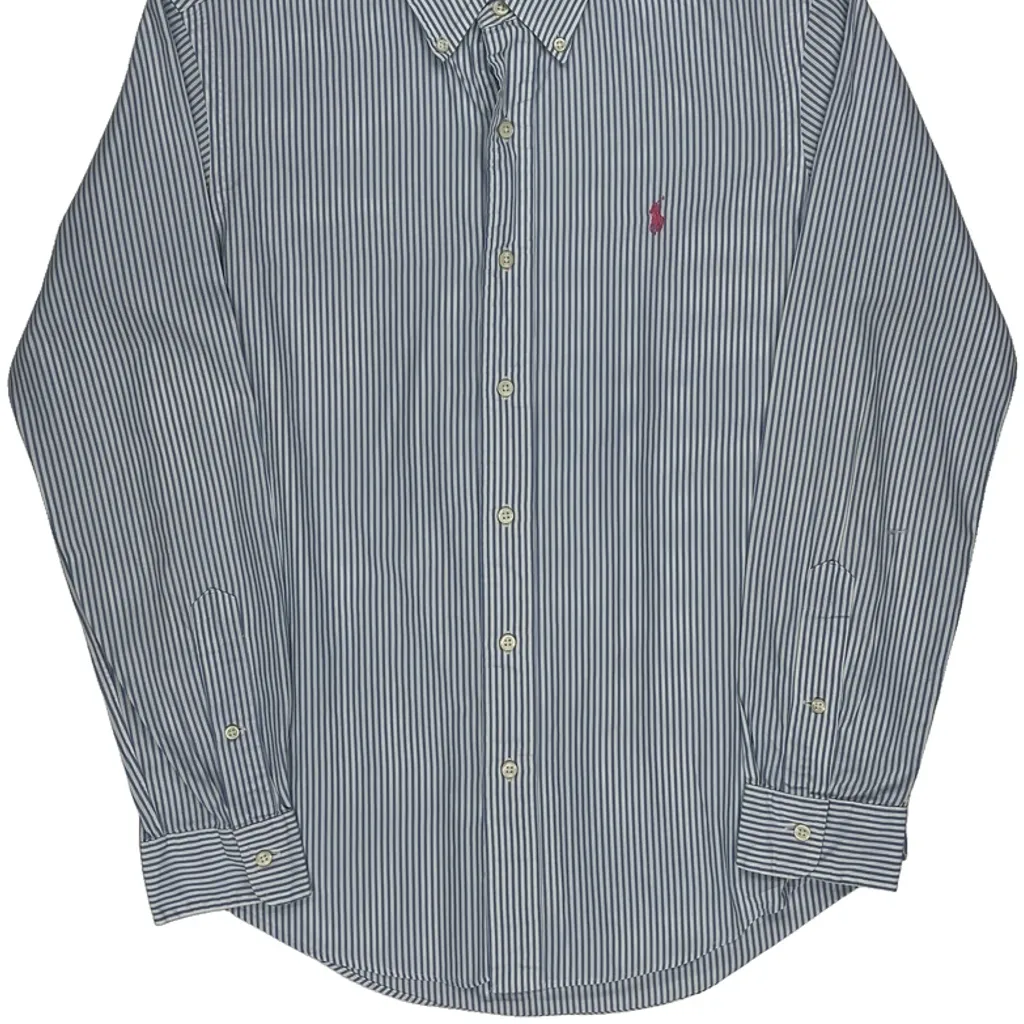 Ralph Lauren Striped Shirt - Small Blue Cotton - Image 5