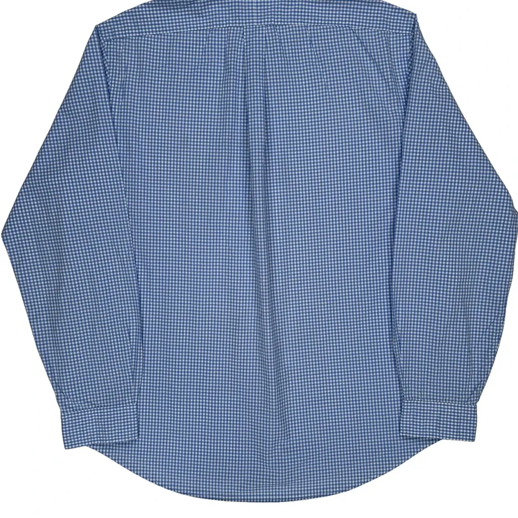 Ralph Lauren Checked Shirt - XL Blue Cotton - Image 7