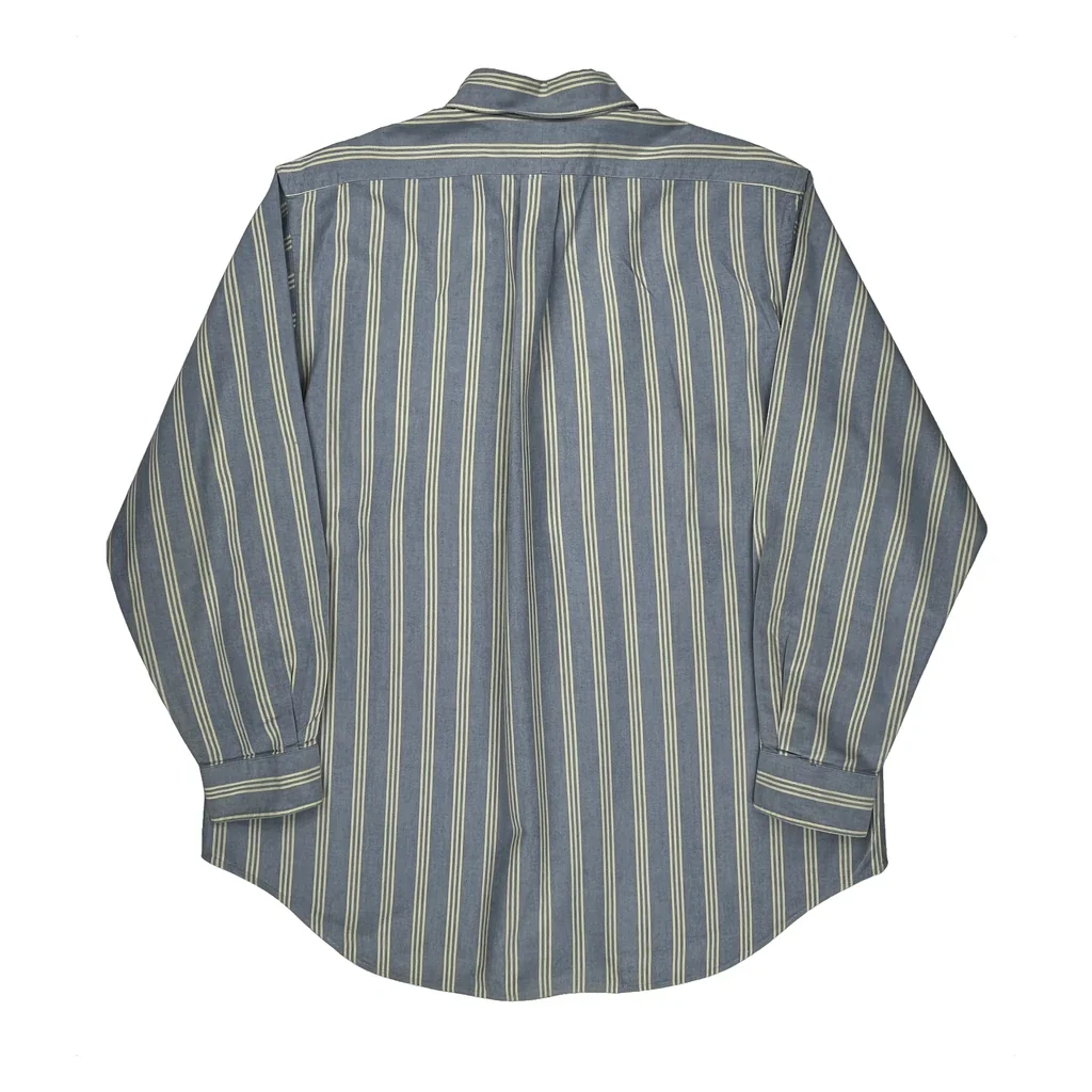 Ralph Lauren Striped Shirt - XL Blue Cotton - Image 2