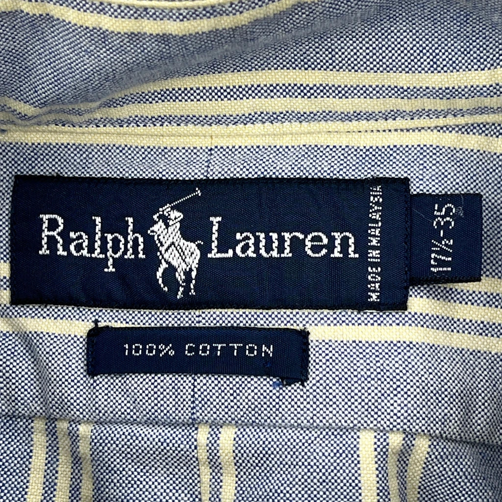 Ralph Lauren Striped Shirt - XL Blue Cotton - Image 3