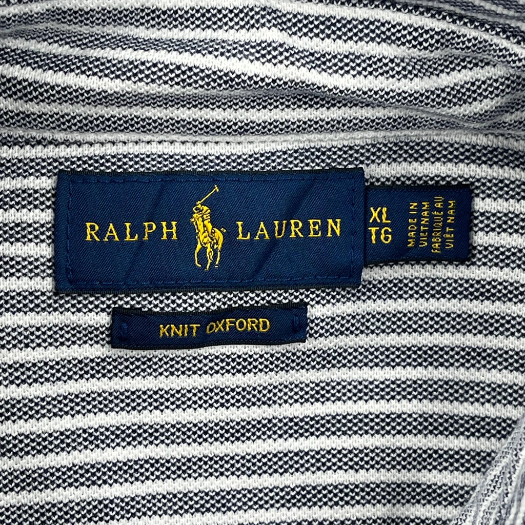 Ralph Lauren Striped Shirt - XL Blue Cotton - Image 3