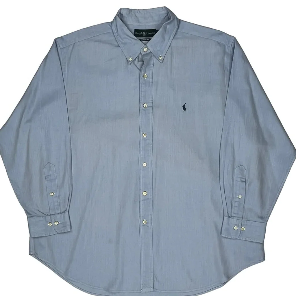 Ralph Lauren Shirt - XL Blue Cotton - Image 5