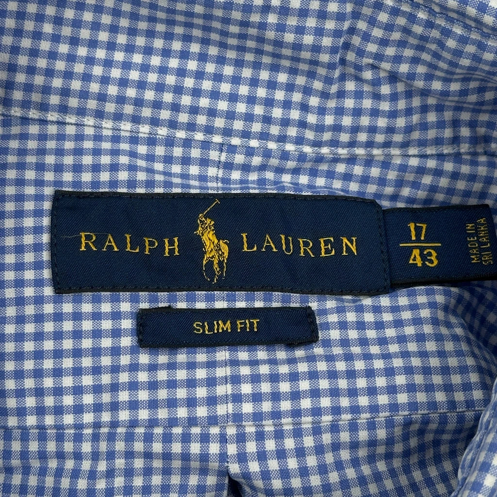Ralph Lauren Slim Fit Shirt - XL Blue Cotton - Image 3